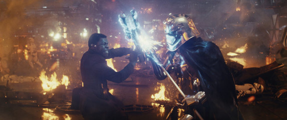 Battle scene in the new Star Wars